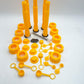 Gas Can Spout Replacement, (5 Kit-Yellow) Gas Can Nozzle Suitable for Most 1/2/5