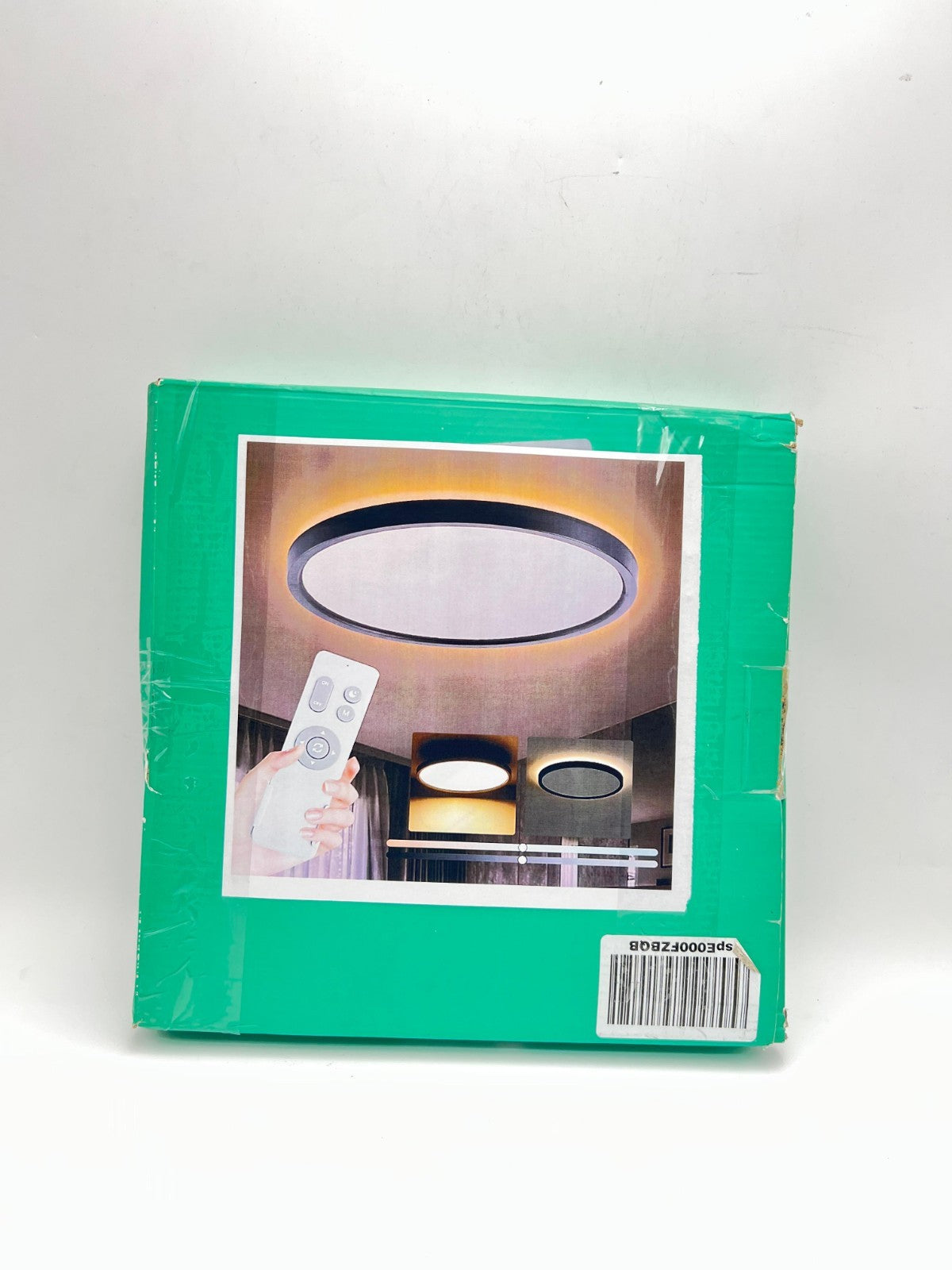Roomratv Black Ceiling Light Fixture with Remote Control, with 3000K Warm Nightl