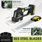 Saker Cordless Hedge Trimmer-20V Electric Shrub Trimmer Grass Shears Handheld Gr