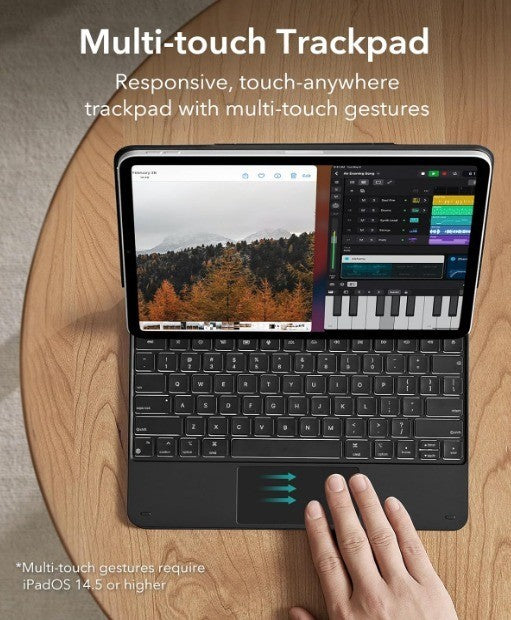 ESR iPad Air 13 Inch Case Keyboard (M3/M2, 2025/2024) & iPad Pro 12.9 inch (3/4/